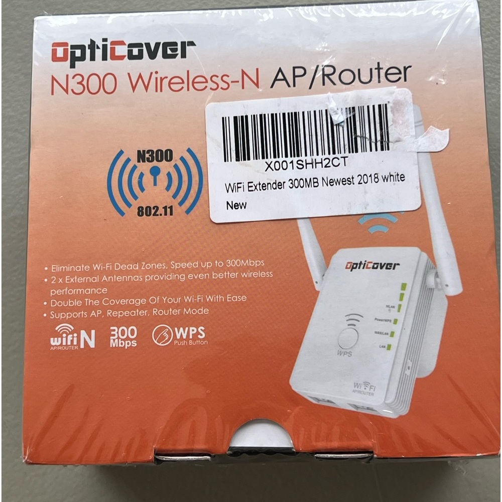 OptiCover N300 Wireless-N AP/Router With Two External Antennas (Brand New)